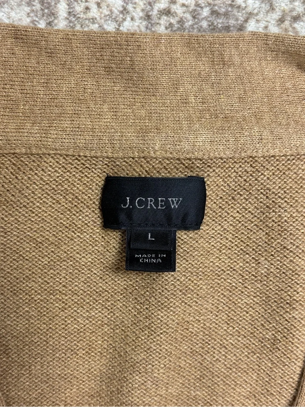 JCrew Cotton Cashmere Pique Cardigan Size L
